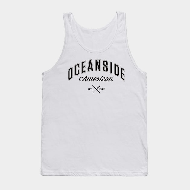 OALL Uniform Logo (Black) Tank Top by Oceanside American Little League